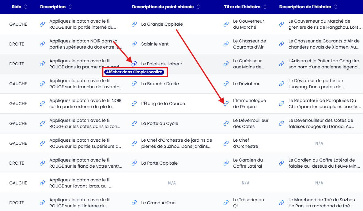 Preview Button in Row