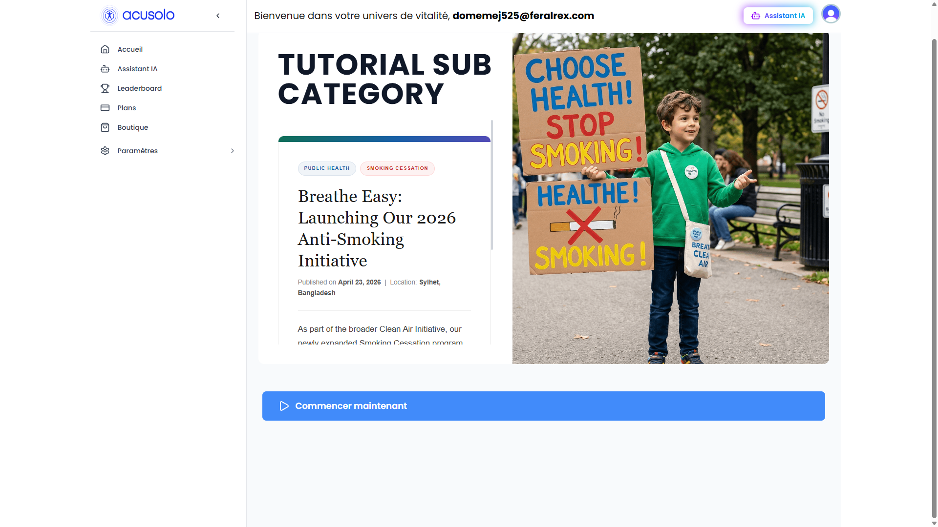 Web app sub-category with a single program