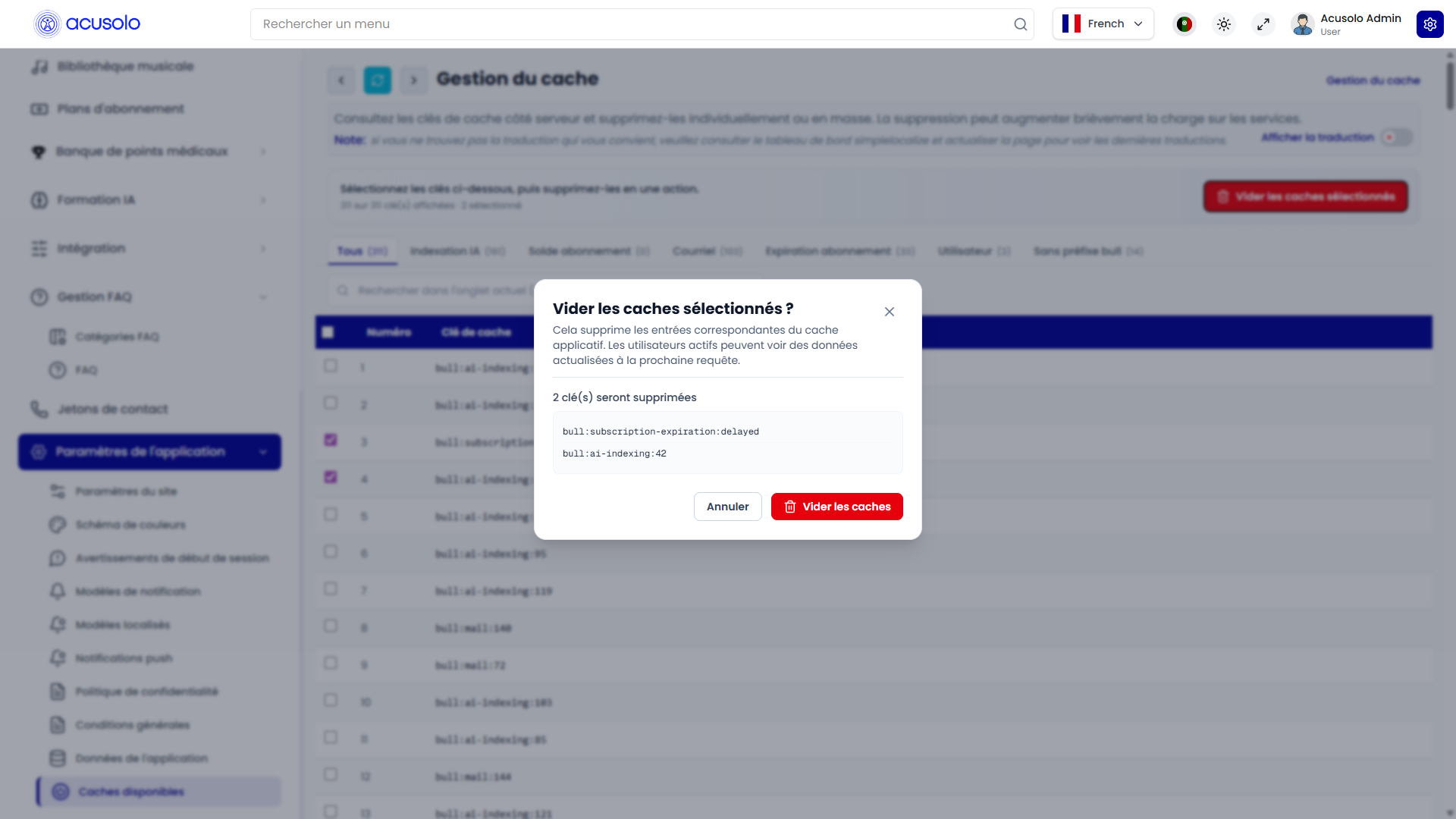 Backend server cache clear or remove