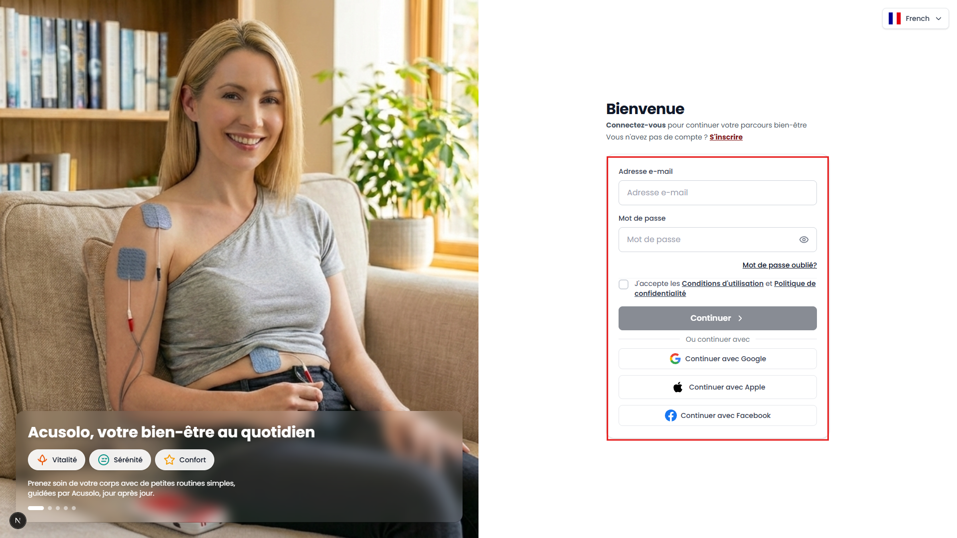 Web app sign-in page using Clerk authentication